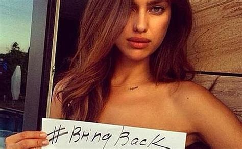 desnuda irina shayk se desnuda en instagram hasta para pedir el regreso de las niñas nigerianas