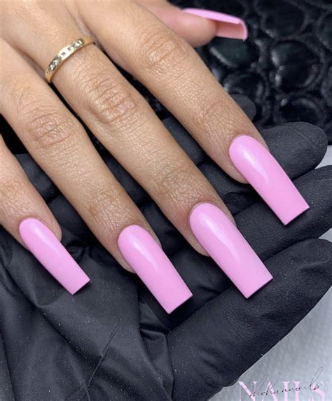 Pink Barbie Nails Tapered Square Nails Square Acrylic Nails Pink Nails
