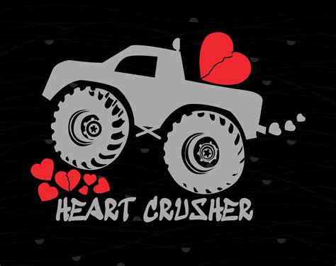 Heart Crusher Svg Eps Vector Clipart Digital Silhouette And Etsy Canada