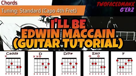 Edwin Mccain Ill Be Guitar Tutorial Youtube