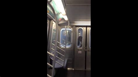 Crazy Growling Bum Pissing On The N Train Nyc Subway Youtube