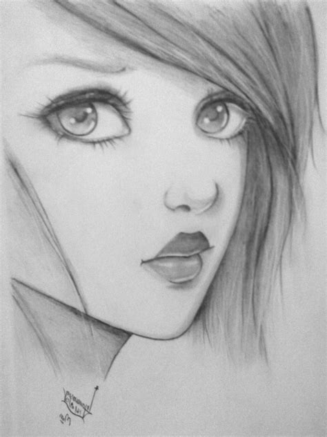 Sad Girl Face Drawing At Explore Collection Of Sad