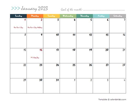 2023 pdf calendar big boxes free printable templates