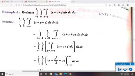 Triple Integral Lecture 3 Youtube