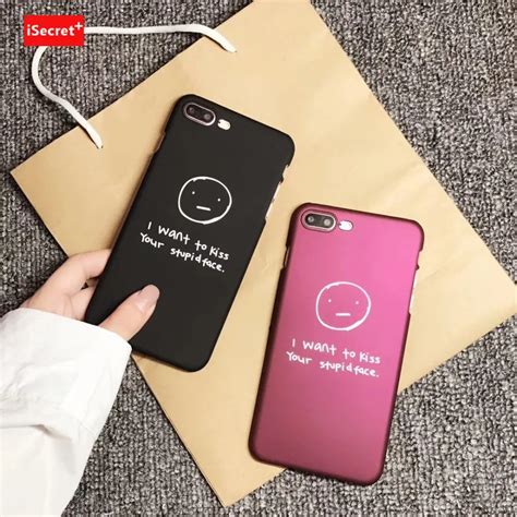 Isecret Couple Case For Iphone X Case Iphone 6 6s 7 8 Plus Cover Simple