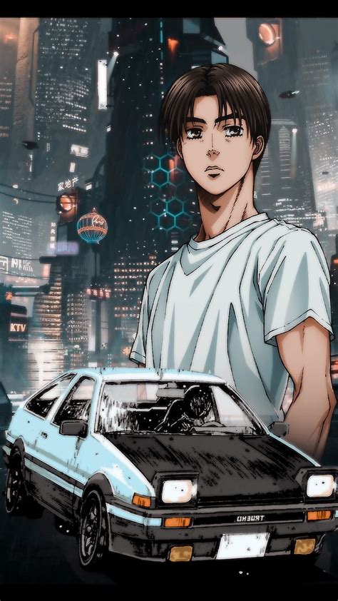 Initial D Anime Untuk Gearheads Otaquest Fujiwara Takumi Wallpaper