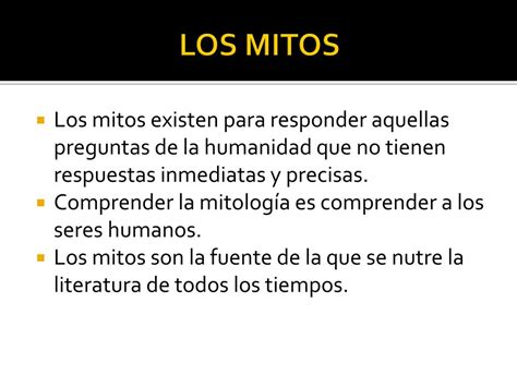 Ppt Los Mitos Powerpoint Presentation Free Download Id3657229