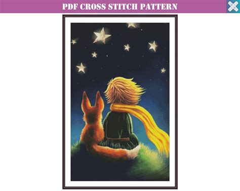 Cross Stitch Pattern Little Prince Cross Stitch Chart Etsy