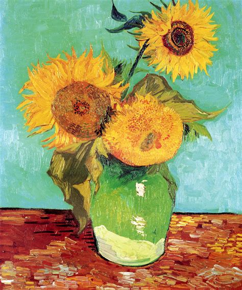 Van Gogh 5 Sunflower Paintings Sunflower
