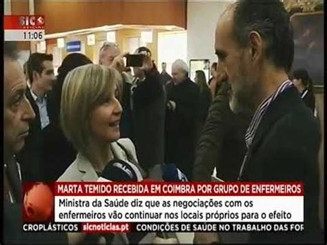 Cuidados intensivos podem ser expandidos até mil camas, mas com prejuízo à resposta a outras sobre o próximo mês, marta temido lembrou que não se avizinham dias fáceis. Marta Temido recebida por grupo de enfermeiros - YouTube