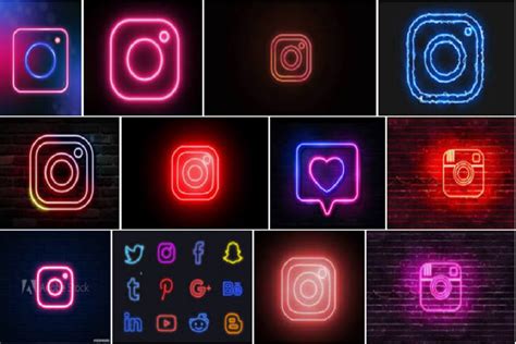 Aesthetic Instagram Logo Neon Light Png Neon App Icons How To Get