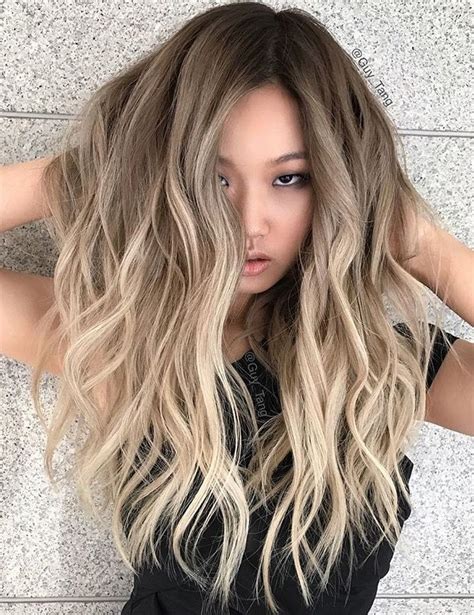 Asian Hair Blonde Balayage Asian Ombre Hair Hair Color Asian Bold