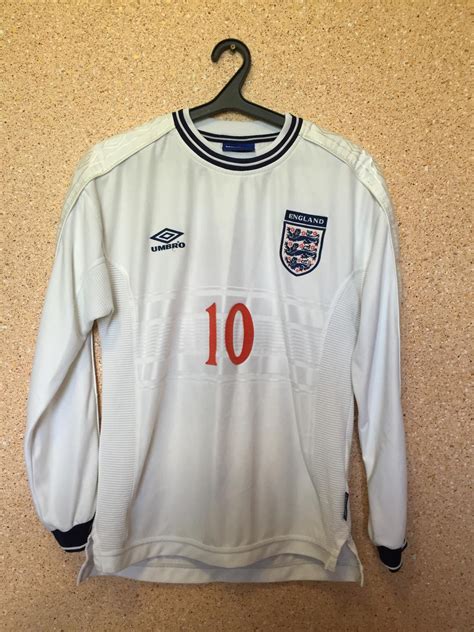 Browse kitbag for official england kits, shirts, and england football kits! England Home football shirt 1999 - 2001.