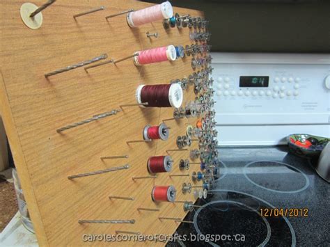 Caroles Corner Of Crafts Craft How To Make A Thread Holder