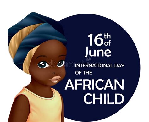 International Day Of The African Child Cute Little Girl In Front Of