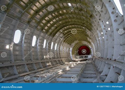 Empty Airplane Airframe Fuselage Stock Image Image Of Body High