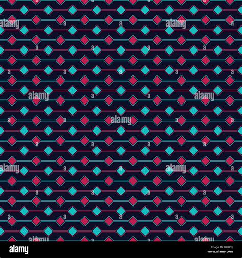 Geometric Square Shape Vector Seamless Pattern Stock Vector Image And Art