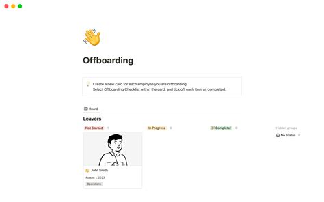 Offboarding Template Notion Template