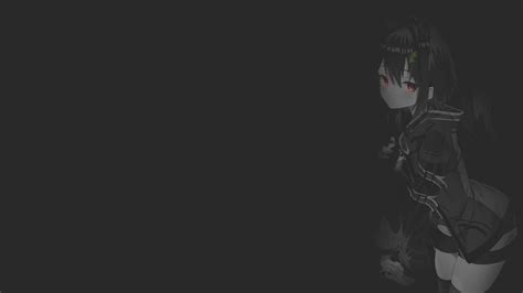 Manga Dark Background Original Characters Illustration Anime Girls Minimalism Fan Art