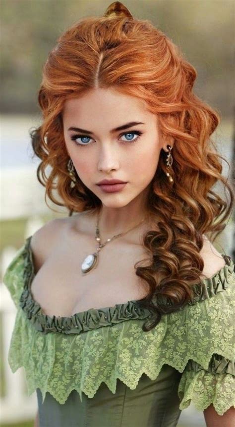 redhead art pretty redhead beautiful red hair beautiful eyes vintage hairstyles tutorial