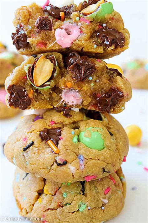 Big chocolate chunks promise chocolate in every single bite. Soft chewy chocolate chip cookies with m&m eggs for Easter
