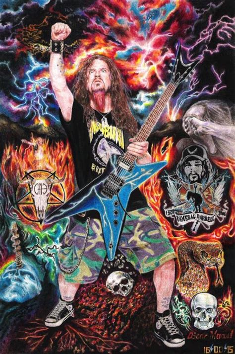 Dimebag Darrell Metallica Art Rock Band Posters