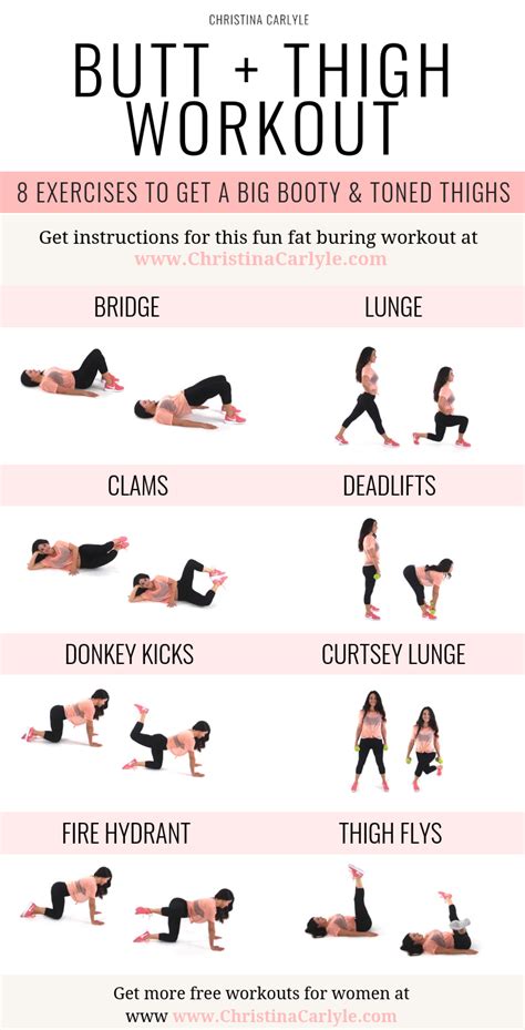 Butt And Thigh Workout For Women That Want To Build A Butt And Tone