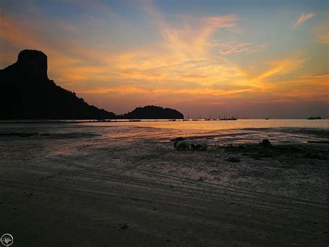 Sunrise And Sunset Perfection Railay Beach Thailand Lillagreen
