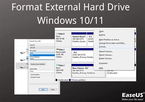 Format External Hard Drive Windows 1110 With Easy Instrunctions Easeus
