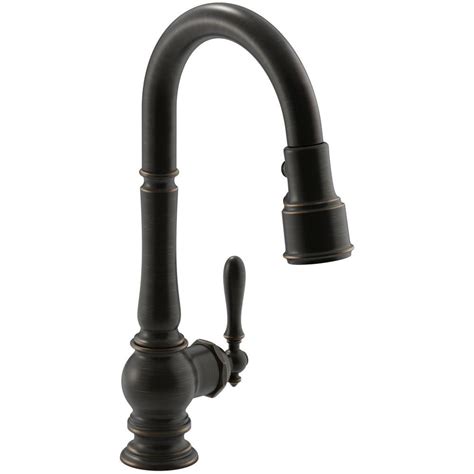 Kohler kitchen faucets are built on the belief that there can always be something better. KOHLER Artifacts Single-Handle Pull-Down Sprayer Kitchen ...