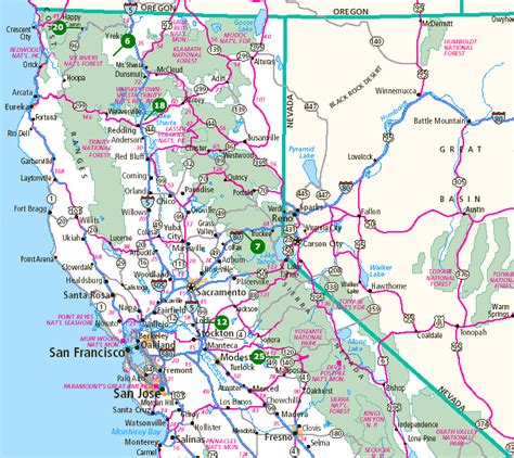 Northern California Campgrounds Map Squaw Valley Trail Map