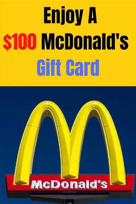 There's a gift card for every special occasion. BENEFIT WITH A $100 GIFT CARD in 2020 | Mcdonalds gift ...
