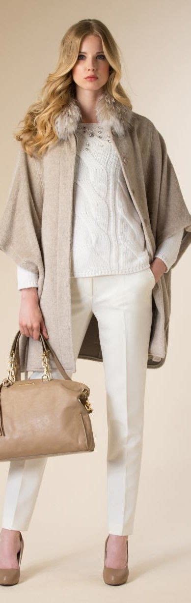 Luisa Spagnoli 201516 White Knitted Sweater Coat Jeans Black Heels