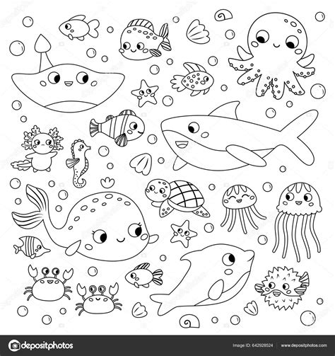 Coloring Pages Of Deep Sea Creatures Sea Animals Coloring Pages | Porn