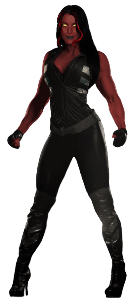 Red She Hulk Full Body Transparent By Camo Flauge On Deviantart