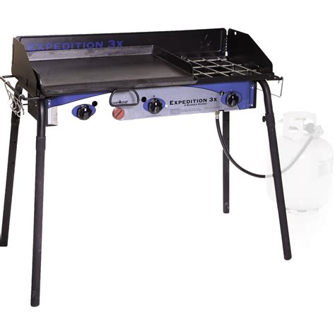 Camp Chef Expedition 3x Three Burner Stove With Griddle Tb90lwg