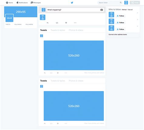 Blank Twitter Profile Template