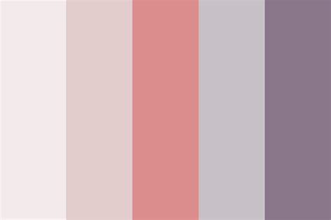 Dusty Rose Grey Pinks And Purple Color Palette