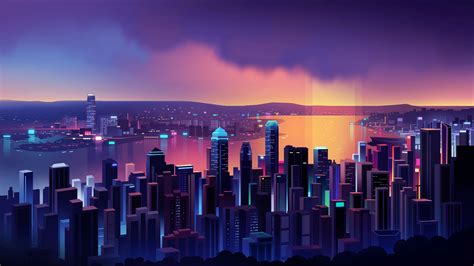 Neon City 4k Ultra Hd Wallpaper Background Image 3840x2160 Id