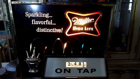In 2016, molson coors acquired the full global brand portfolio of miller brewing company. Miller Beer Sign - YouTube