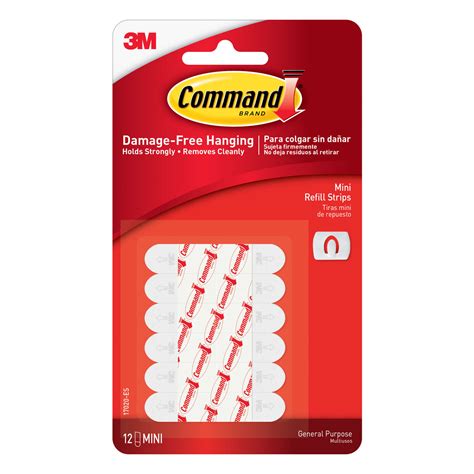 3m Command Mini Foam Adhesive Strips 5 In L 12 Pk Ace Hardware