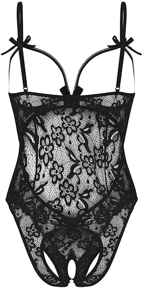 Jp Lucy Frank Sexy Lingerie Extreme Perforated Lace Open Crotch Dress Sexy