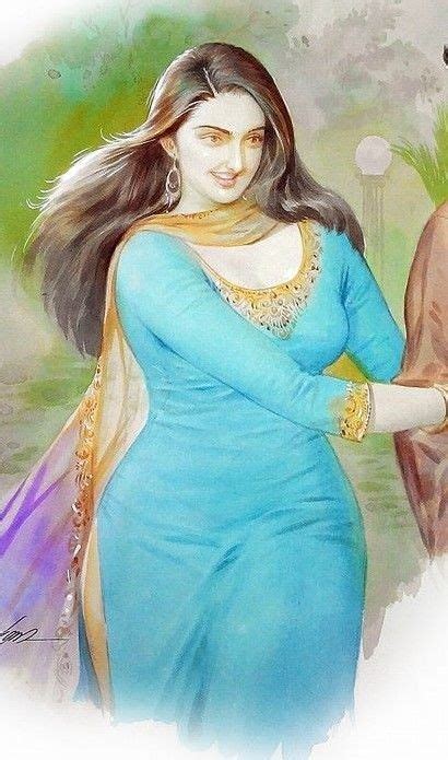 Pin By Basker On My Reference Sexy Painting Indian Women Painting
