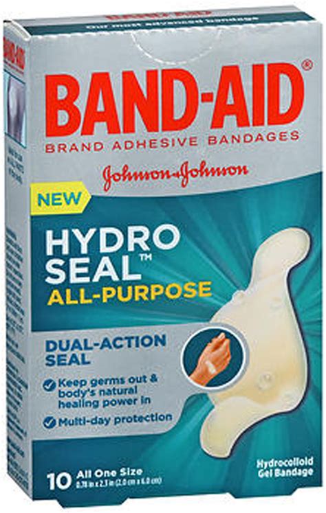 Band Aid Hydro Seal All Purpose Hydrocolloid Gel Bandages 10 Ct The Online Drugstore
