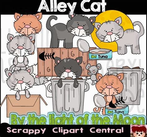 Alley Cat Digital Clipart Digital Word Art Word Art Cat Etsy