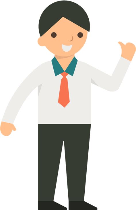 Download Businessman Transparent Animated Man Cartoon Transparent