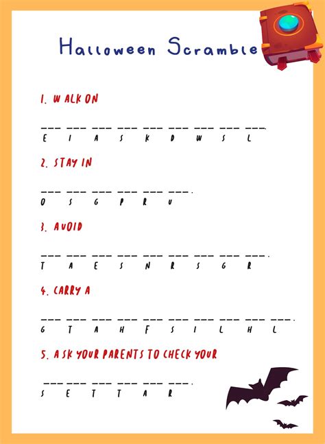 15 Best Halloween Unscramble Printable Pdf For Free At Printablee