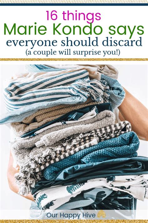 16 Things Marie Kondo Says Everyone Should Discard Konmari Method Declutter Konmari