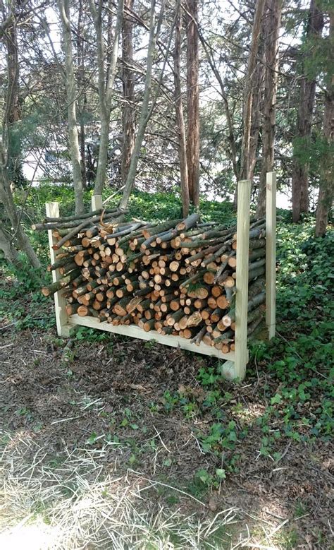 Outdoor Wood Storage Rack 5 Steps Instructables