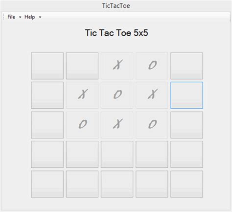 Tic Tac Toe Game เกมส์โอเอ็กซ์ แบบ 5x5 ช่อง 10